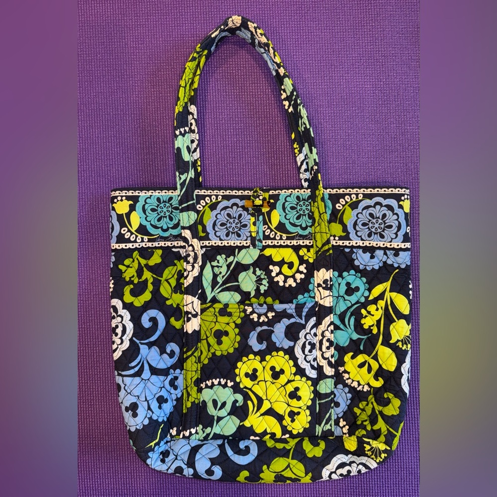 Vera Bradley X Disney: Floral Patterned Tote Bag